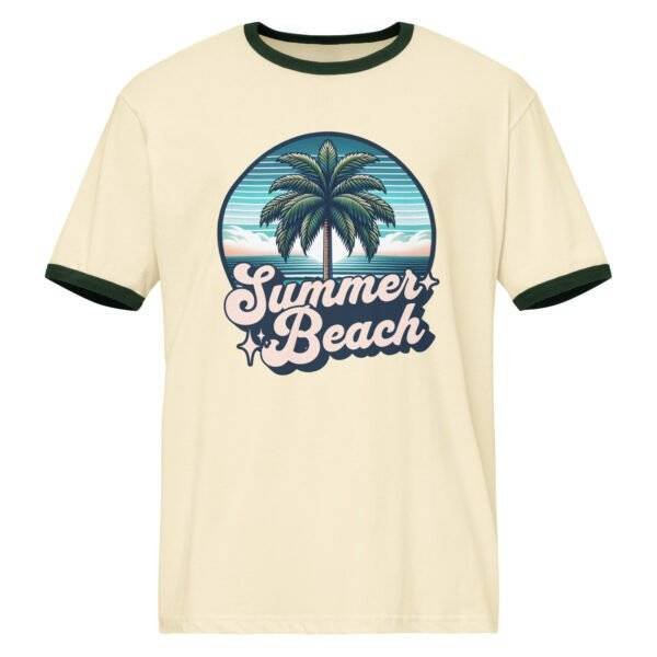 Upgrade your style with the Summer Beach Graphic Preppy Outfit Ringer T-Shirt—perfect for beach days and preppy summer outings!