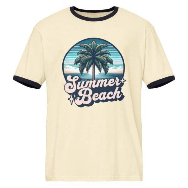 Discover the Summer Beach Graphic Preppy Outfit Ringer T-Shirt for a stylish, comfortable look that's ideal for summer adventures and beach trips.