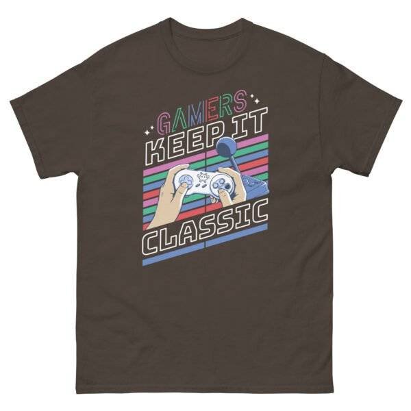 Classic Gaming Style: The Perfect T-Shirt for Gamers Show off your love for retro games with Classic Gaming Style: The Perfect T-Shirt for Gamers. Level up your wardrobe today! The Classic Gaming Style T-Shirt is an ideal choice for gamers who want to showcase their love for retro and timeless video games, featuring nostalgic graphics or themes that celebrate gaming history. Designed for comfort and style, this tee appeals to both casual and dedicated gamers, making it a versatile addition to any gaming wardrobe. Its classic aesthetic and universal appeal make it a perfect gift for gaming enthusiasts, allowing them to express their passion for gaming culture effortlessly.