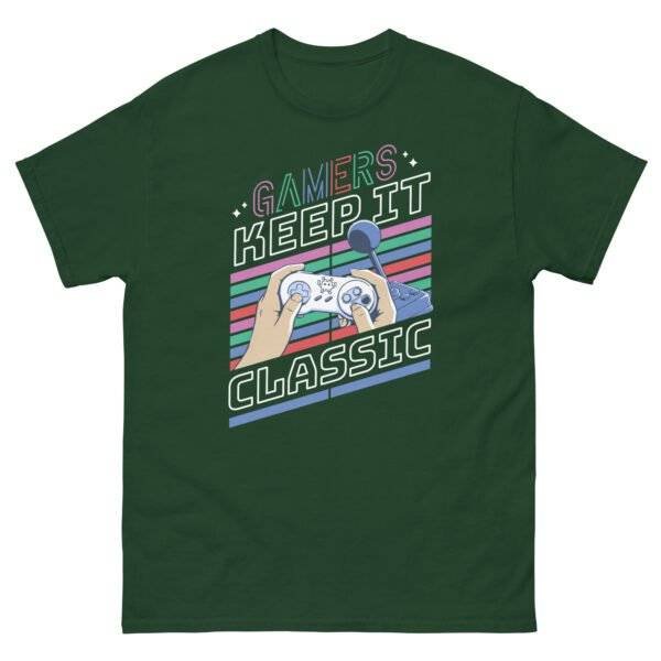 Classic Gaming Style: The Perfect T-Shirt for Gamers Show off your love for retro games with Classic Gaming Style: The Perfect T-Shirt for Gamers. Level up your wardrobe today! The Classic Gaming Style T-Shirt is an ideal choice for gamers who want to showcase their love for retro and timeless video games, featuring nostalgic graphics or themes that celebrate gaming history. Designed for comfort and style, this tee appeals to both casual and dedicated gamers, making it a versatile addition to any gaming wardrobe. Its classic aesthetic and universal appeal make it a perfect gift for gaming enthusiasts, allowing them to express their passion for gaming culture effortlessly.