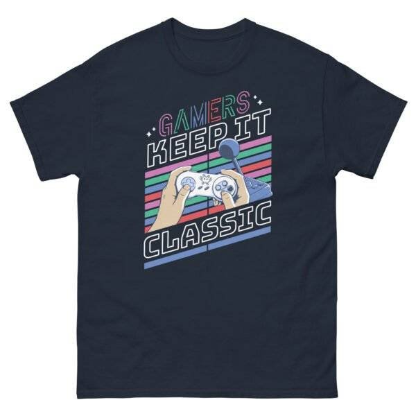 Classic Gaming Style: The Perfect T-Shirt for Gamers Show off your love for retro games with Classic Gaming Style: The Perfect T-Shirt for Gamers. Level up your wardrobe today! The Classic Gaming Style T-Shirt is an ideal choice for gamers who want to showcase their love for retro and timeless video games, featuring nostalgic graphics or themes that celebrate gaming history. Designed for comfort and style, this tee appeals to both casual and dedicated gamers, making it a versatile addition to any gaming wardrobe. Its classic aesthetic and universal appeal make it a perfect gift for gaming enthusiasts, allowing them to express their passion for gaming culture effortlessly.