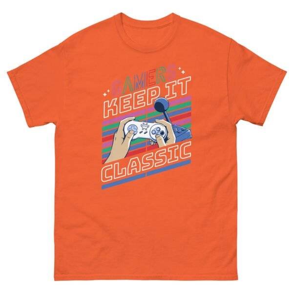 Classic Gaming Style: The Perfect T-Shirt for Gamers Show off your love for retro games with Classic Gaming Style: The Perfect T-Shirt for Gamers. Level up your wardrobe today! The Classic Gaming Style T-Shirt is an ideal choice for gamers who want to showcase their love for retro and timeless video games, featuring nostalgic graphics or themes that celebrate gaming history. Designed for comfort and style, this tee appeals to both casual and dedicated gamers, making it a versatile addition to any gaming wardrobe. Its classic aesthetic and universal appeal make it a perfect gift for gaming enthusiasts, allowing them to express their passion for gaming culture effortlessly.
