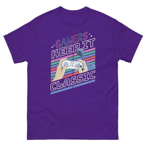 Classic Gaming Style: The Perfect T-Shirt for Gamers Show off your love for retro games with Classic Gaming Style: The Perfect T-Shirt for Gamers. Level up your wardrobe today! The Classic Gaming Style T-Shirt is an ideal choice for gamers who want to showcase their love for retro and timeless video games, featuring nostalgic graphics or themes that celebrate gaming history. Designed for comfort and style, this tee appeals to both casual and dedicated gamers, making it a versatile addition to any gaming wardrobe. Its classic aesthetic and universal appeal make it a perfect gift for gaming enthusiasts, allowing them to express their passion for gaming culture effortlessly.