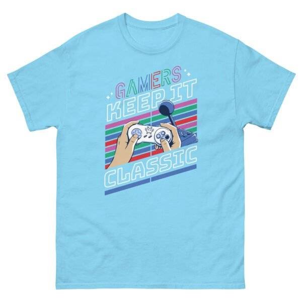 Classic Gaming Style: The Perfect T-Shirt for Gamers Show off your love for retro games with Classic Gaming Style: The Perfect T-Shirt for Gamers. Level up your wardrobe today! The Classic Gaming Style T-Shirt is an ideal choice for gamers who want to showcase their love for retro and timeless video games, featuring nostalgic graphics or themes that celebrate gaming history. Designed for comfort and style, this tee appeals to both casual and dedicated gamers, making it a versatile addition to any gaming wardrobe. Its classic aesthetic and universal appeal make it a perfect gift for gaming enthusiasts, allowing them to express their passion for gaming culture effortlessly.