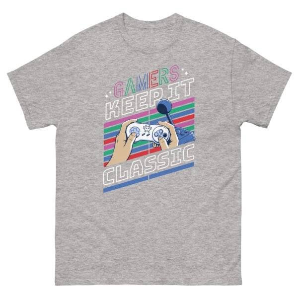Classic Gaming Style: The Perfect T-Shirt for Gamers Show off your love for retro games with Classic Gaming Style: The Perfect T-Shirt for Gamers. Level up your wardrobe today! The Classic Gaming Style T-Shirt is an ideal choice for gamers who want to showcase their love for retro and timeless video games, featuring nostalgic graphics or themes that celebrate gaming history. Designed for comfort and style, this tee appeals to both casual and dedicated gamers, making it a versatile addition to any gaming wardrobe. Its classic aesthetic and universal appeal make it a perfect gift for gaming enthusiasts, allowing them to express their passion for gaming culture effortlessly.