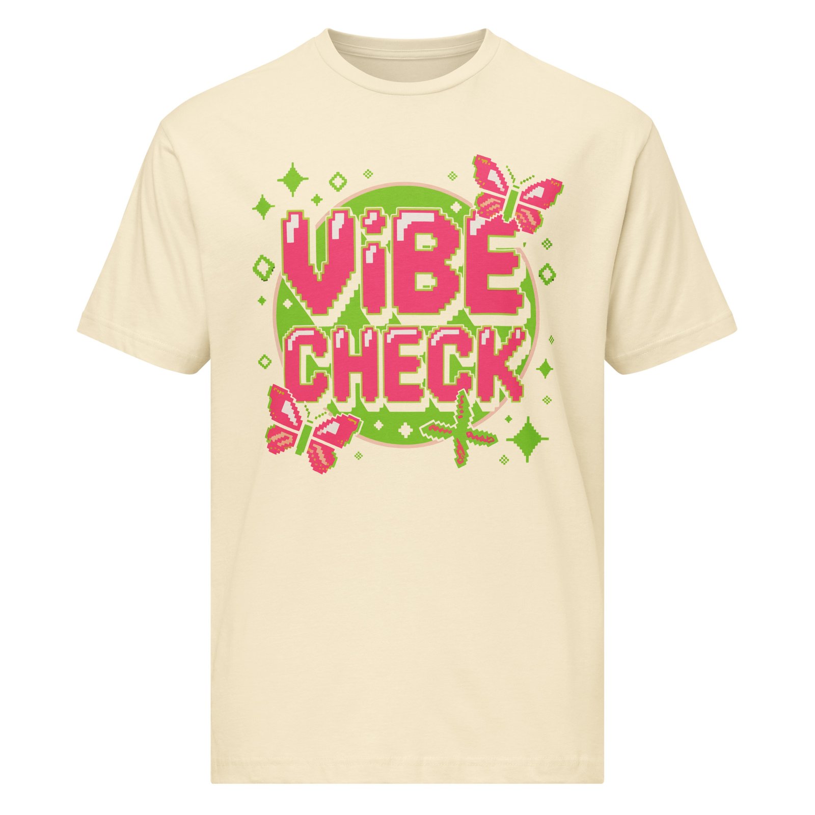 Vibe Check Pixel Art T-Shirt: A Stylish Unisex Chic Apparel Show your style with the Vibe Check Pixel Art T-Shirt: A Stylish Unisex Chic Apparel. Trendy, comfortable, and perfect for everyone!