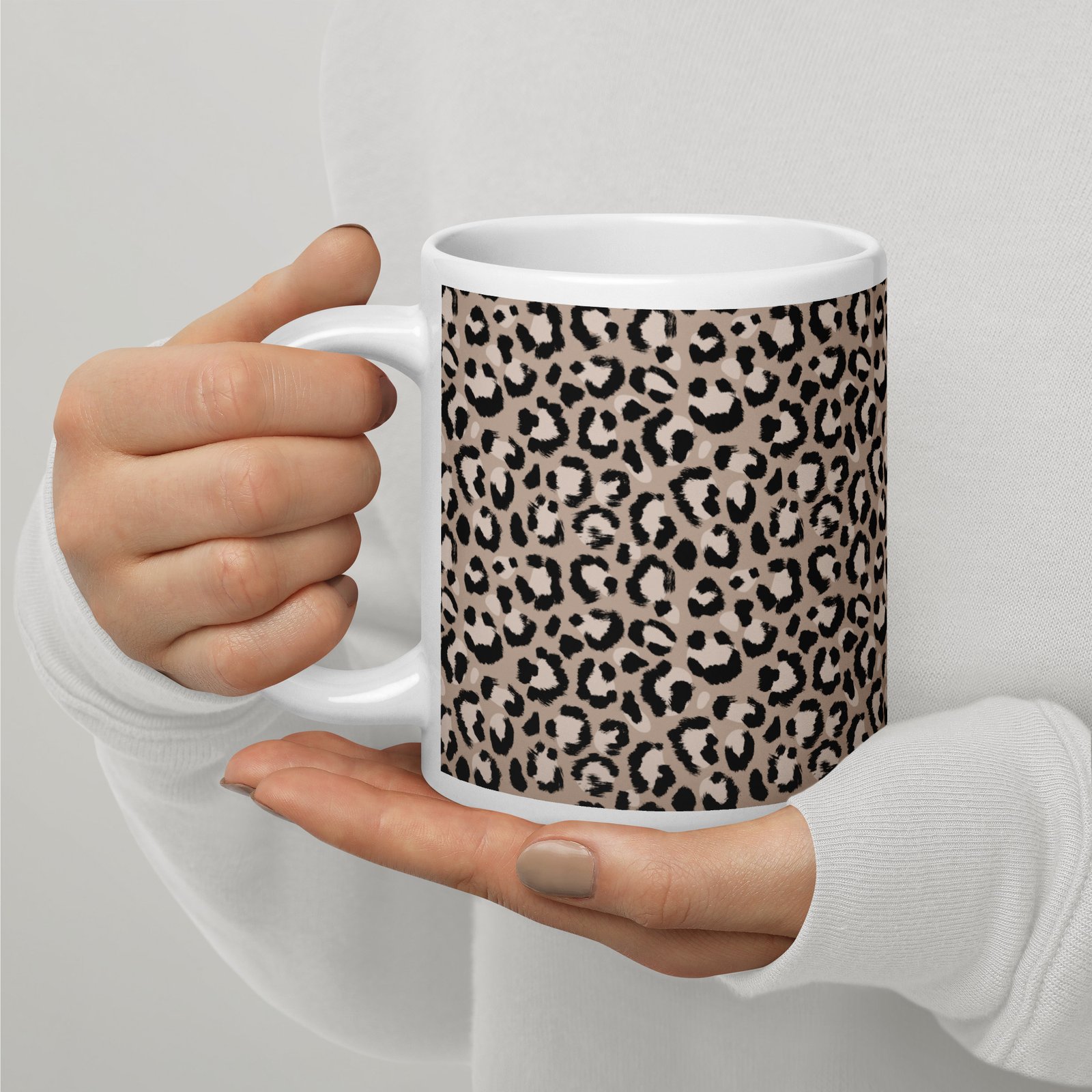 Stylish Leopard Print Coffee Mug for Animal Skin Lovers Sip in style with our Stylish Leopard Print Coffee Mug for Animal Skin Lovers. Perfect for bold personalities and unique kitchen decor!